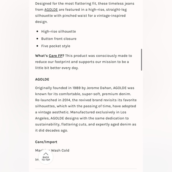 NWT AGolde 90’s Pinch High Rise Straight Size 30 - Picture 6 of 17